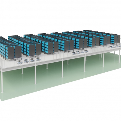 メザニン オートピッキングシステム(メザニン+棚搬送ロボット)実用新案登録済